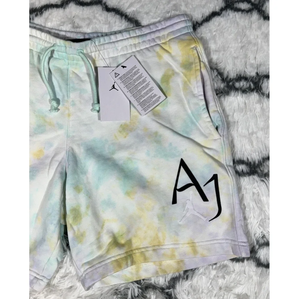 JORDAN Sport DNA Tie-Dye AOP Shorts Multicolor Pastel Mens Sz M *NEW* DM1871-530